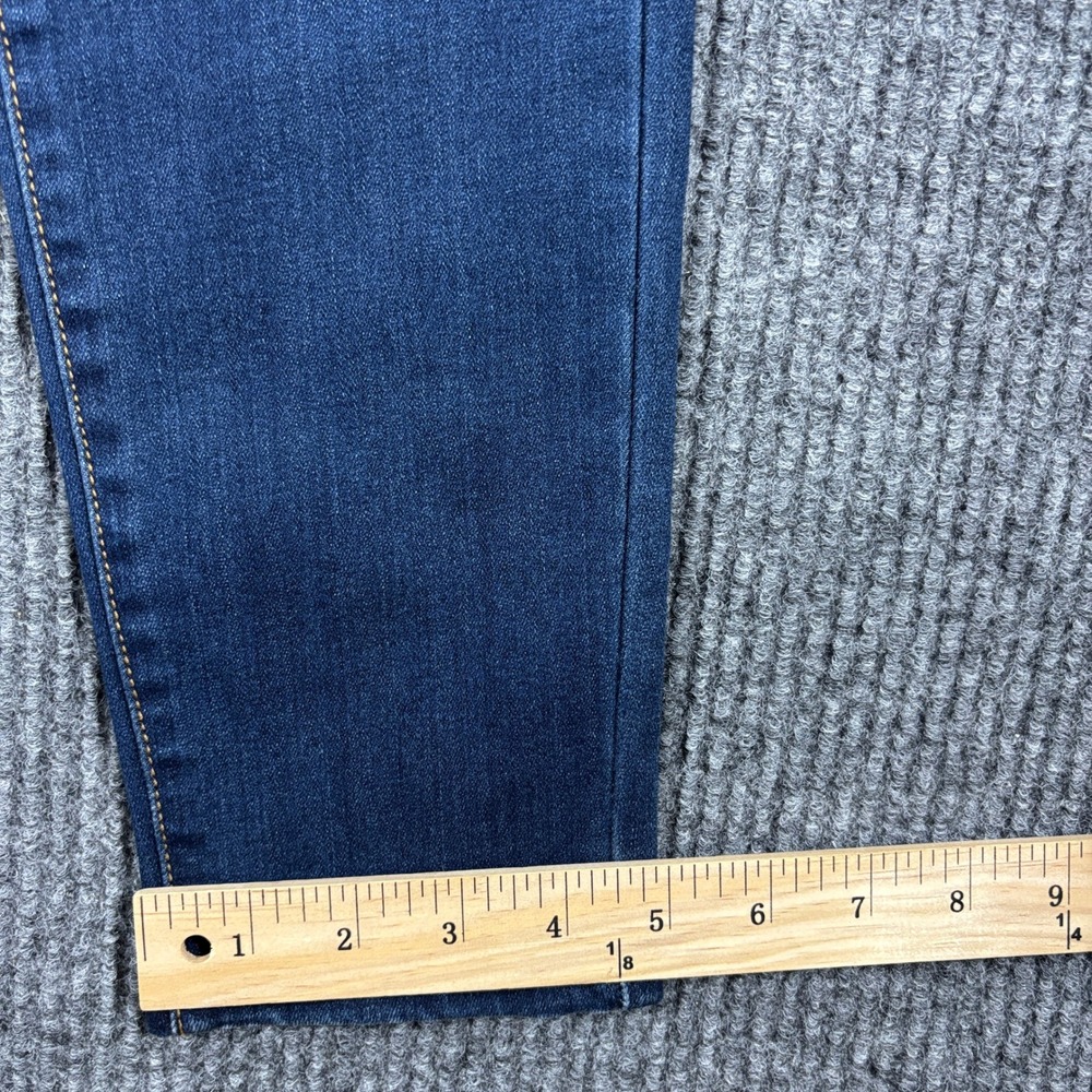 PinkBlush Maternity Skinny Jeans Women 30 Blue Dark Wash Full Belly Band 1951D - Picture 6 of 10
